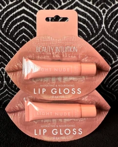 🌺2er-Pack BEAUTY INTUITION LIGHT NUDE FEUCHTIGKEITSSPENDEND REICHE FARBE LIPPENAUFPOLSTERNDER LIPGLOSS SET - Bild 1 von 8