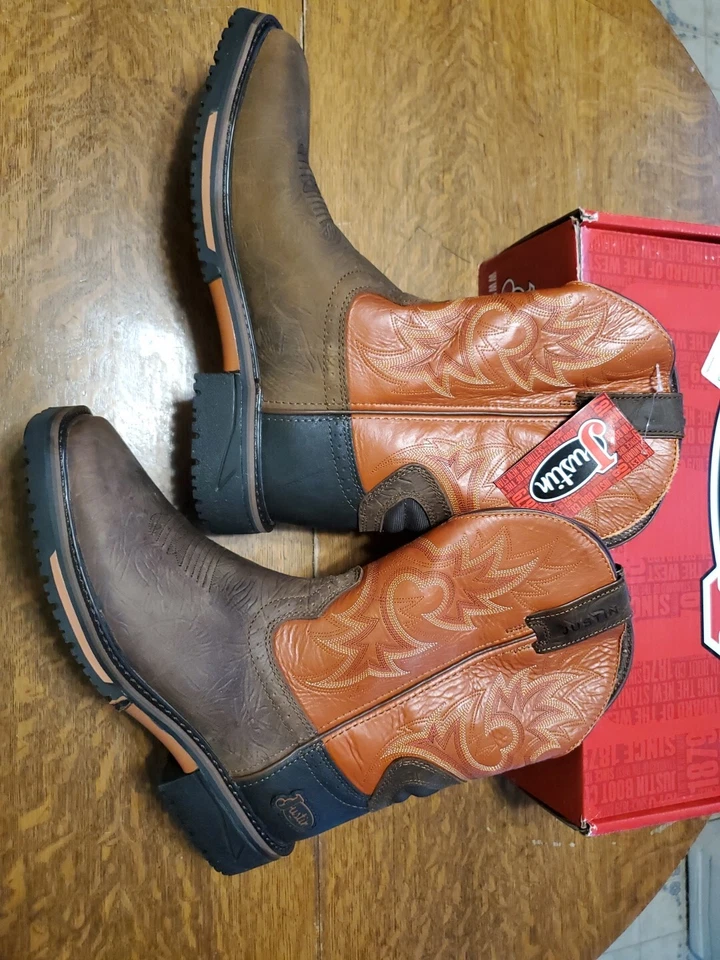 Justin Men's Joist Rustic Brown Square Toe Boots SE4944