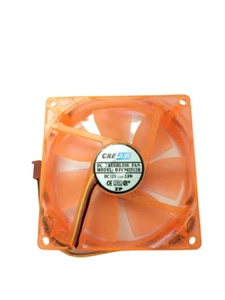 Boîtier ordinateur 90 mm x 25 mm refroidissement UV orange 3 broches / 4 broches Molex - Photo 1/1