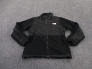 The North Face Jacket Womens S Black Outdoors Hiking Fleece Logo Denali Hiking - Picture 1 of 9