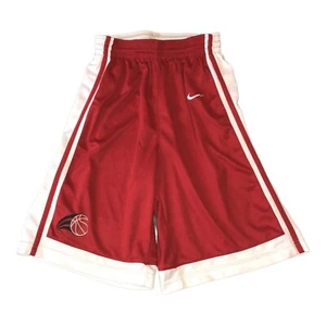 NIKE Dri-Fit Boys Red White Side Stripes Drawstring Basketball Shorts Sz XL - Picture 1 of 6