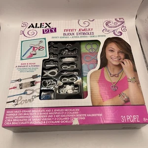 New 31 Piece Infinity Jewelry Bracelet Necklace Arts & Crafts by Alex 8+ - Picture 1 of 2