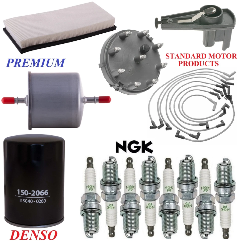 Kit de puesta a punto filtros de combustible de aceite de aire tapones de cable para Ford F-350 V8 7,5 L 1990-1991 Foto 1 de 1