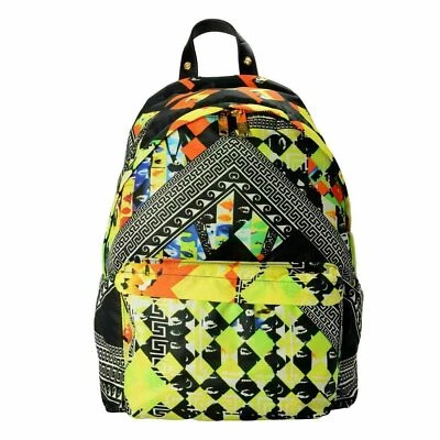 Versace Versus   Trimmed Multi-Color Patterned Unisex Backpack - Image 1 of 4