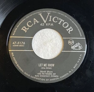 Dinah Shore - Salomee / Let Me Know - RCA Victor 47 - Picture 1 of 2