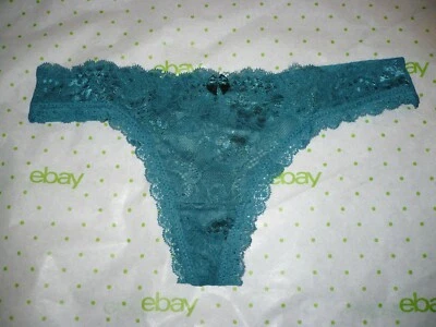Rue 21 Women's Teal Front Lace Thongs X-LARGE  New W/O Tag Hot!!  - Image 1 of 2