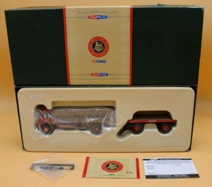 CORGI PREMIUM 1/50 CC10201 ERFV Sheeted Platform Lorry & Trailer BRS 1.50 NEW - Picture 1 of 6