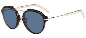 NEW DIOR DIORECLAT 0UGM Sunglasses, Rose Gold / Blue Grey Lens