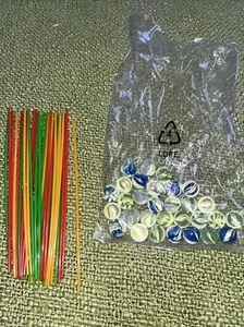 Kerplunk Mattel 2013 game replacement Parts Marbles (30) and Sticks (30) - Picture 1 of 1