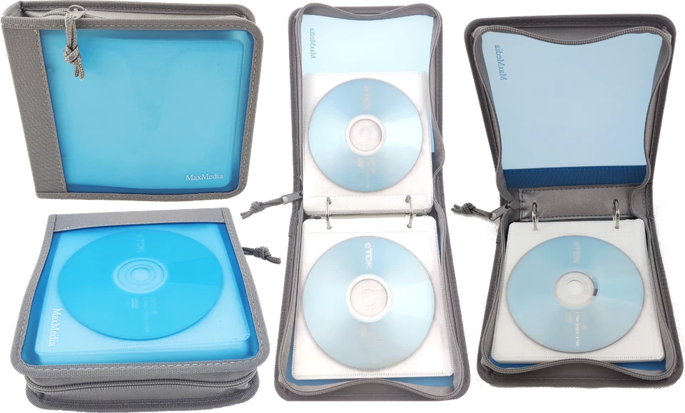 STORAGE CASE CD WALLET HOLDER DVD DISC CARRY BAG SLEEVE PORTABLE UK WHOLESALE - Image 1 of 1