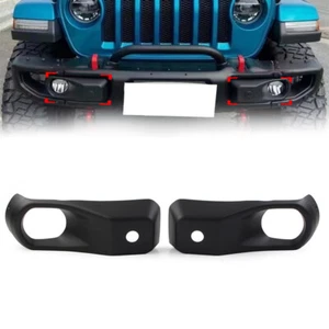 Nebelscheinwerferabdeckung für Jeep Wrangler JL 2018-2022 ABS Schwarz Paar - Bild 1 von 12