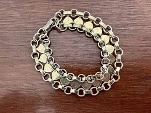 Vintage Armband goldfarben Herz - Bild 1 von 4