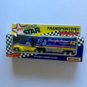 Vtg 1995 Matchbox #12 Derrick Cope Straight Arrow Racing Transporter 1/87 - Picture 1 of 4
