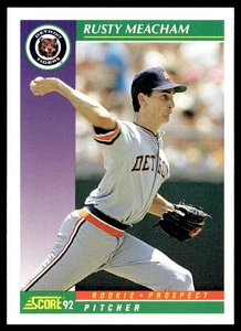 1992 Score Rusty Meacham Rookie Detroit Tigers #395 - Picture 1 of 2
