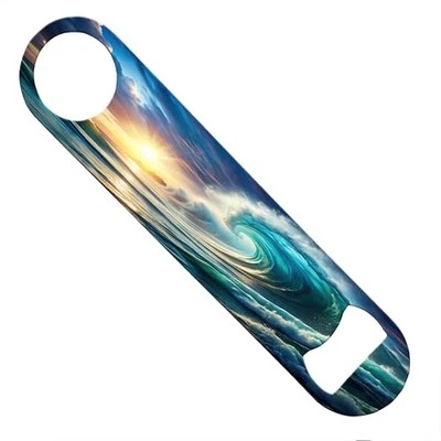Waves on Beach Ocean Speed Bottle Opener Heavy Duty Gift Coastal Shoreline Gi... - Image 1 of 4