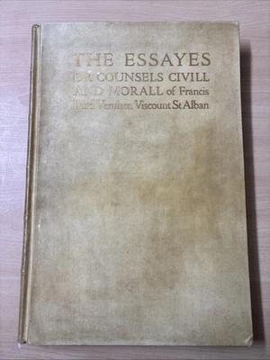 The Essayes or Counsels Civill and Morall Francis Bacon Cresset Press #215/250 - Image 1 of 4