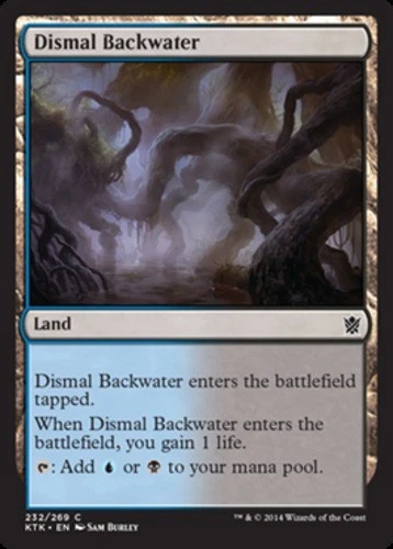 Dismal Backwater - Khans of Tarkir #232/269 MTG Magic The Gathering - Image 1 of 1
