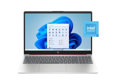 HP 15-FD0083WM 15.6" HD Intel N200 8GB RAM 128GB UFS Storage Windows 11 Home - Image 1 of 4