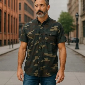 Ralph Lauren Herren Classic Fit Camouflage Button Down Freizeit Hemd Gr.XL - Bild 1 von 7