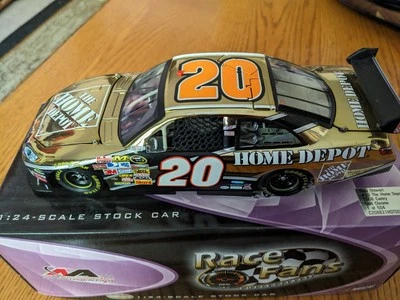 2008 Tony Stewart #20 1:24 Home Depot Gold Chrome Camry Motorsports Authentics - Image 1 of 3