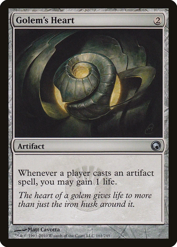 Golem&apos;s Heart [Scars of Mirrodin] Moderately Played - Image 1 of 1