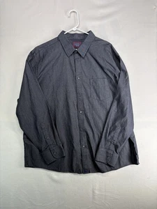 UNTUCKit Hemd Herren 3XL Grau Knopfleiste Langarm Chambray Tasche Freizeit Oberteil - Bild 1 von 10