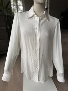Gucci Bluse Damen Weiß Seide  - Bild 1 von 13