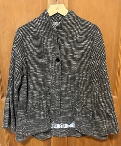 Chaqueta Neeru Kumar Tweed Cuello Alto Kantha Mujer Talla Pequeña/Mediana S/M - Imagen 1 de 6