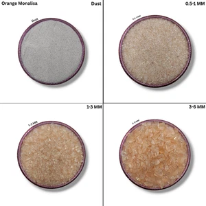 Crushed Orange Monalisa Coarse Gemstone Powder Quartz Monalisa Crushed Inlay - Picture 1 of 63