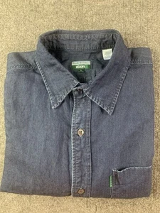 Camisa de mezclilla Paul Smith para hombre 100 % algodón manga larga abotonada talla M azul - Imagen 1 de 10