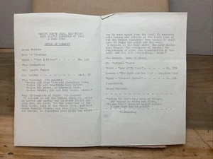 2 de junio de 1946 Cuerpo de Marines Base Capilla Programa de Servicio San Diego California B12 - Imagen 1 de 6