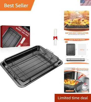 Sartenes para freidora de aire para horno, horno y bandeja con 30 piezas de papeles pergaminos, trituradora... Foto 1 de 4