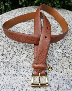 Lauren Ralph Lauren Faux Leather Embossed Belt Size : MEDIUM  - Picture 1 of 19