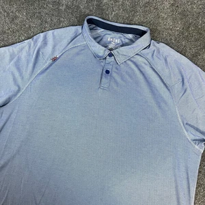 Men's Rhone Delta Pique Polo Golf Shirt Blue Performance Stretch 101346 Size XL - Imagen 1 de 13