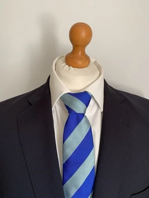 Para Hombres *NUEVO* TRAJE DE LANA JAEGER DE LUJO en AZUL MARINO 44R *B.N.W.T* Foto 1 de 4