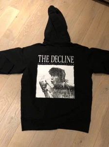Sudadera con capucha negra Supreme Decline con estampado posterior logotipo supremo talla mediana - Imagen 1 de 5