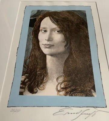 Ernst Fuchs Signierte Original Farblithographie - Daniela, die schöne Münchnerin - Bild 1 von 4