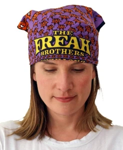 Sunshine Joy Freak Brothers Kitty Bandana 22""x22"" KOSTENLOSER VERSAND - Bild 1 von 5