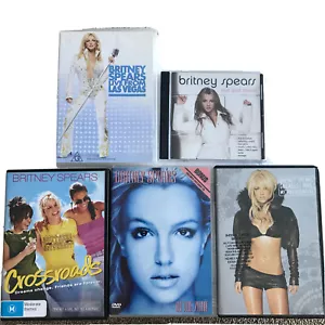 Britney Spears DVDs Bulk 00s Pop Music Merchandise Live Concert Crossroads x5 - Picture 1 of 14