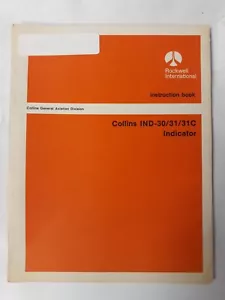 Collins IND-30/31/31C Indicator Instruction Book 523-0769614-00111A Original - Foto 1 di 12