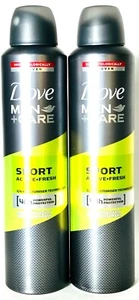 2 Count Dove 250 mL Men Care Sport Active Fresh 48 Hour Antiperspirant Spray - Picture 1 of 1