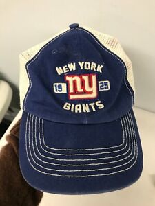 47 FORTY SEVEN BRAND NEW YORK GIANTS FOOTBALL CAP HAT ~ ONE SIZE