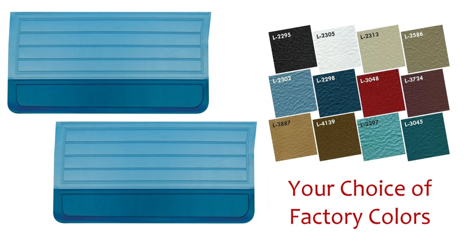 Juego de paneles de puerta de dos tonos a tu elección de colores de fábrica 1965 Chevelle, El Camino Foto 1 de 4