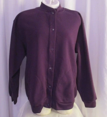 Свитер женский большой кардиган Tudor Court by Haband на пуговицах фиолетовый - Изображение 1 из 4