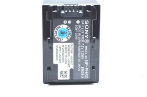 Sony OEM NP-FH60 Battery forAC-VQH10 BC-TRV BC-VH1, Sony HDR-UX19, HDR-UX20, - Picture 1 of 2