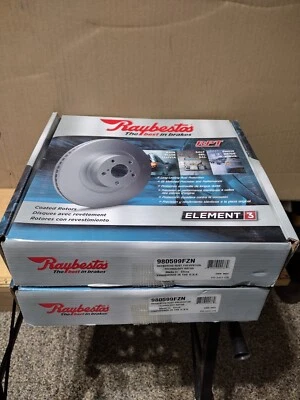 980599FZN Raybestos Element3 rotores de freno traseros recubiertos 2007-12 Kia Rondo Optima  Foto 1 de 2