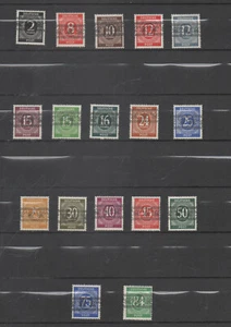 Amerikanische  / Britische  Zone Bandleisten  Nr. 52/69 **  2  Versionen - Bild 1 von 2