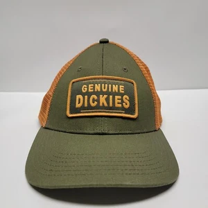 Genuine Dickies Trucker Hat Snapback Orange And Army Green - Picture 1 of 6