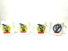 Disney Donald Duck Daisy Set of 4 Mugs