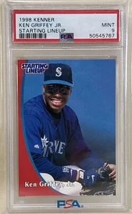 Ken Griffey Jr 1998 Kenner Starting Lineup - PSA 9 - Seattle Mariners - Picture 1 of 2